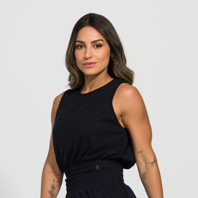 Cropped Valentina em Tecido Canelado